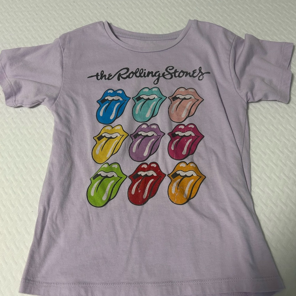 The Rolling Stones Purple Short Sleeve Tee